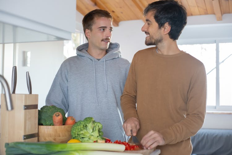 Couple Spending Time Together In Kitchen