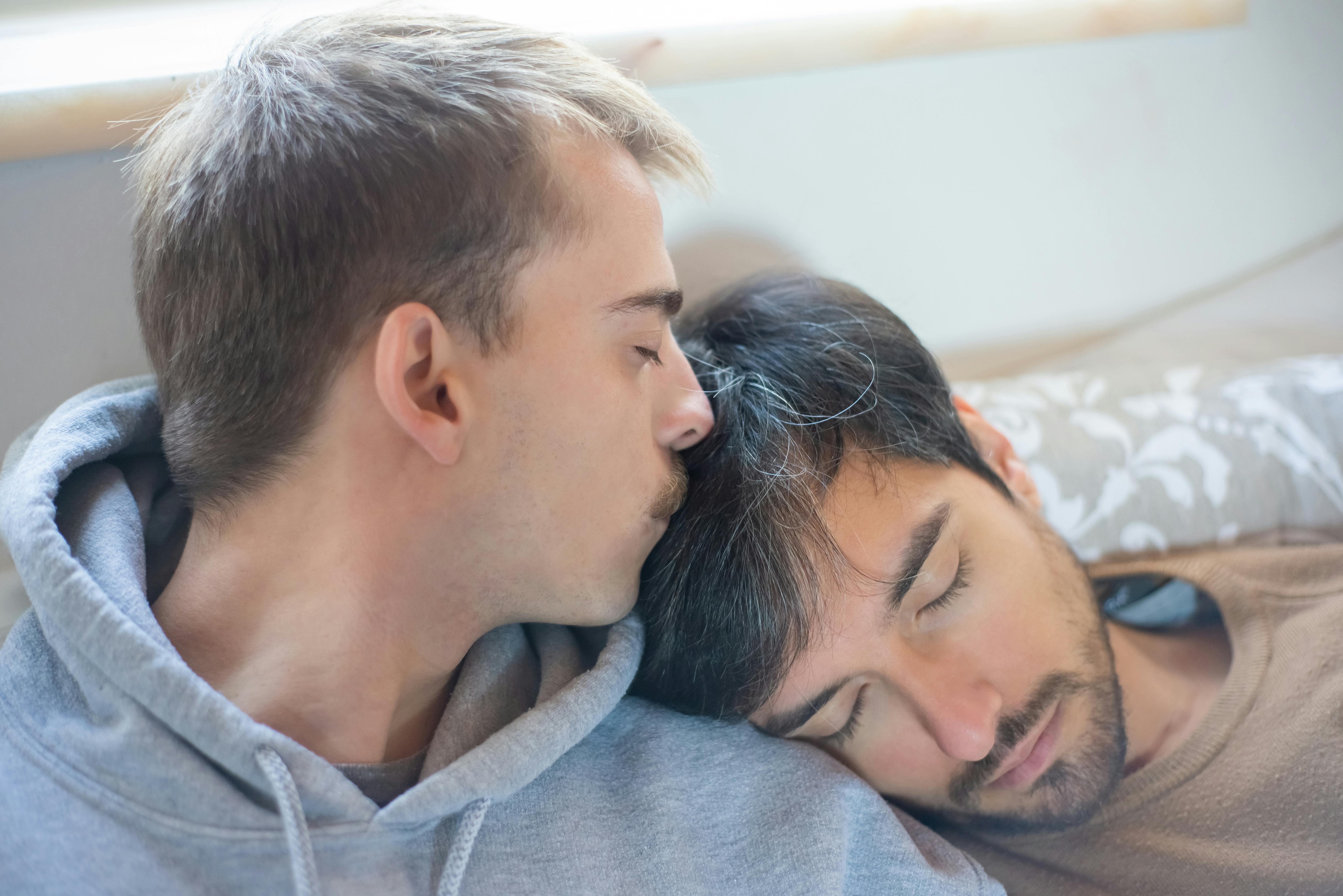 Gay Couple Kissing · Free Stock Photo