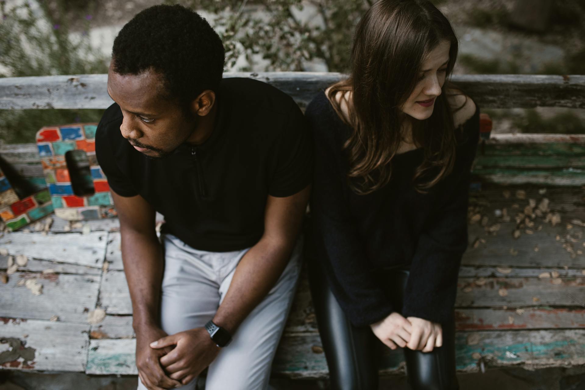 Free stock photo of bench, blended family, body language