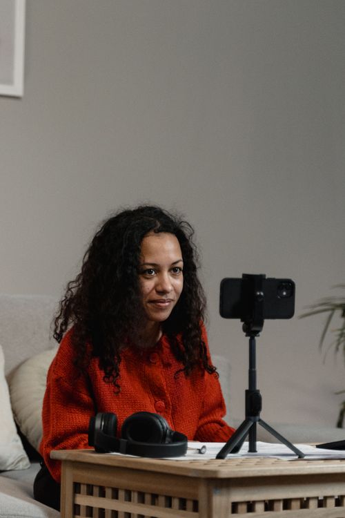 Guest speaking to camera — photo by Tima Miroshnichenko on Pexels