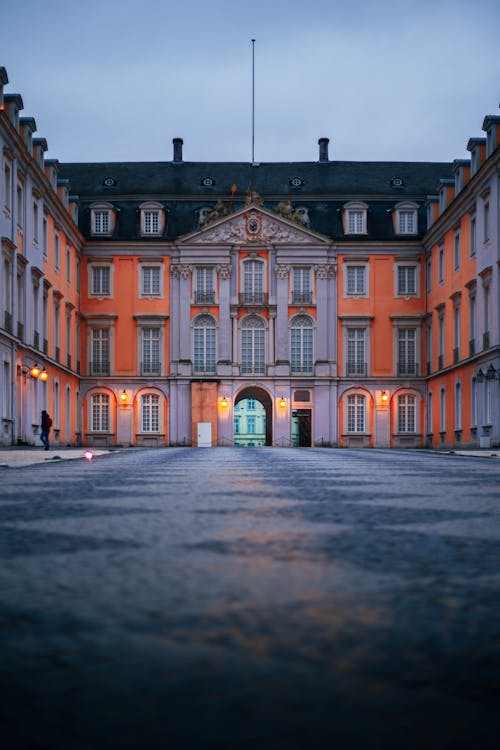 Free Facade of a Historical Baroque Palace  Stock Photo