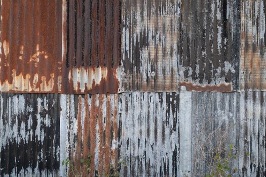 Rusty Galvanize Roof Sheets Made into a Wall