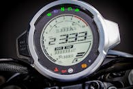 A Close-Up Shot of the Instrument Cluster of a Motorcycle