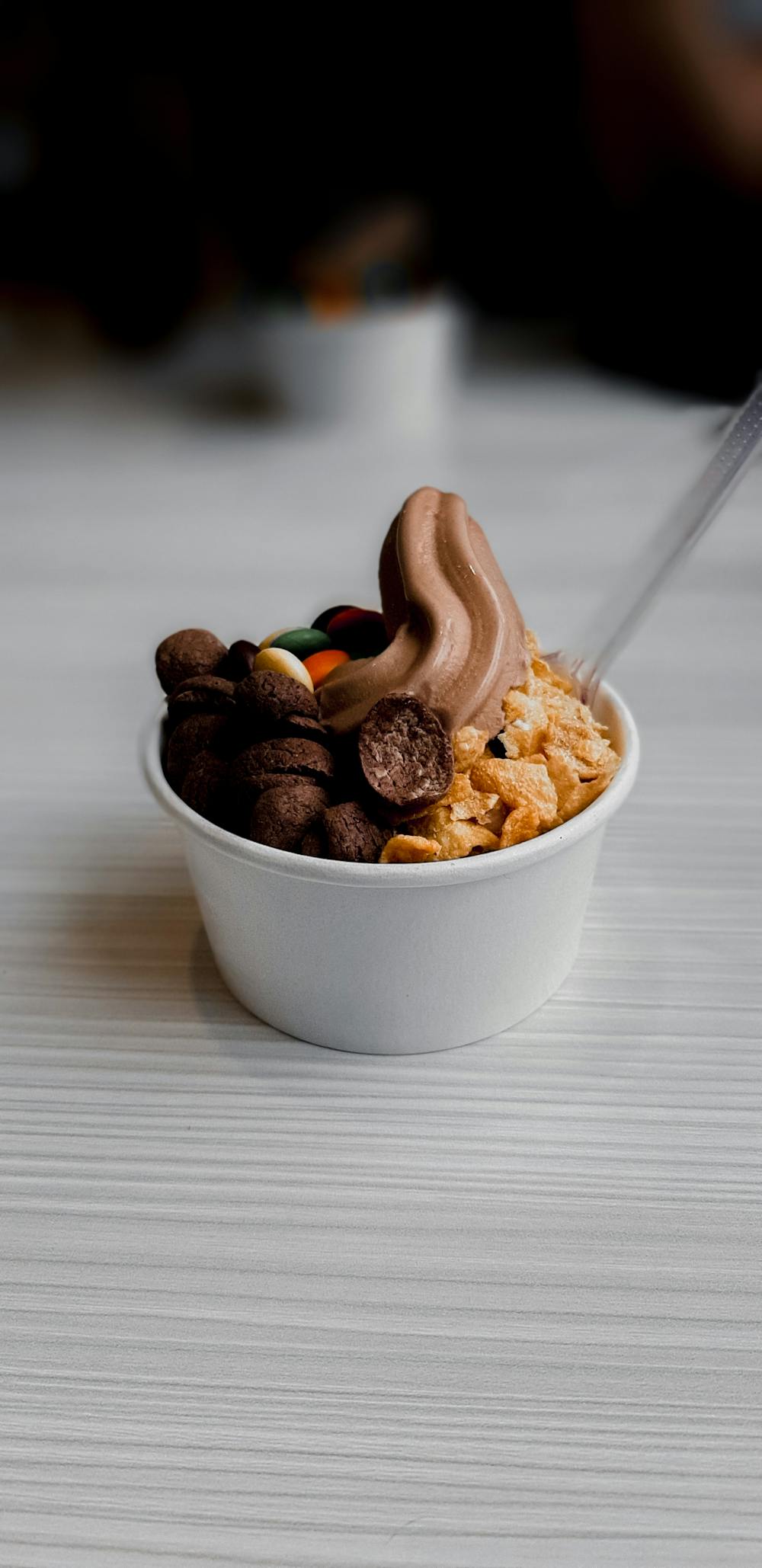 Chocolate Banana Swirl Frozen Yogurt