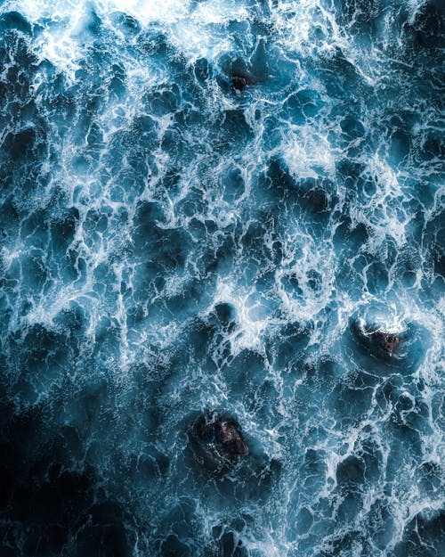 Foto profissional grátis de aéreo, água, água do mar