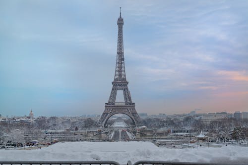The Famous Eiffel Tower in Paris During Winter