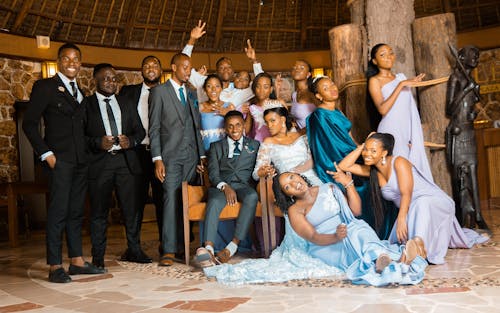Kostenloses Stock Foto zu african american menschen, braut, bräutigam