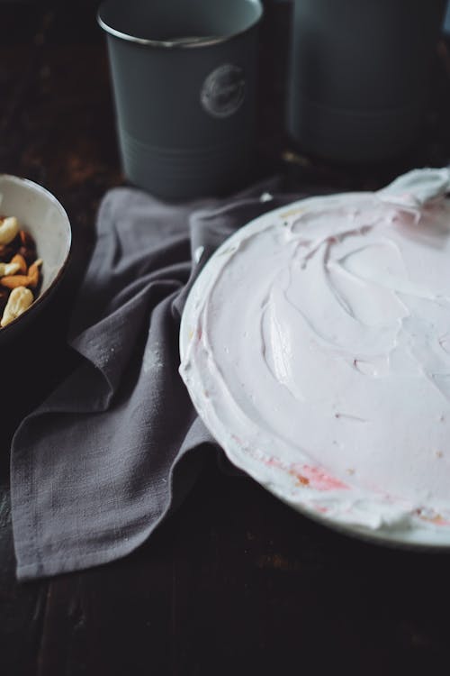 A Close-up Shot of a Meringue