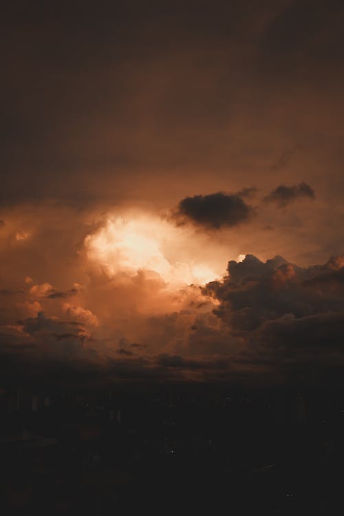 Photo of the Sky with Storm Cloud