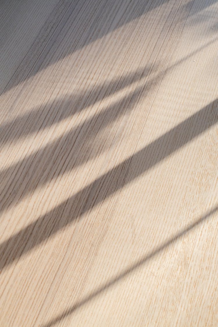 Shadow On Laminate Floor In Sunlight