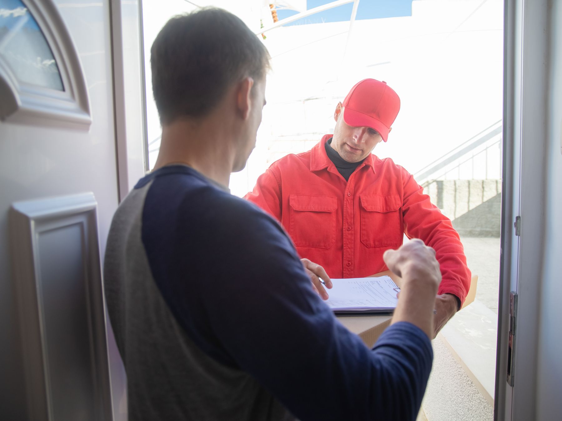 Wymeswold — movers delivering furniture from a van
