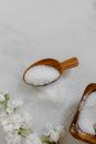Bath Salt on a Wooden Spoon