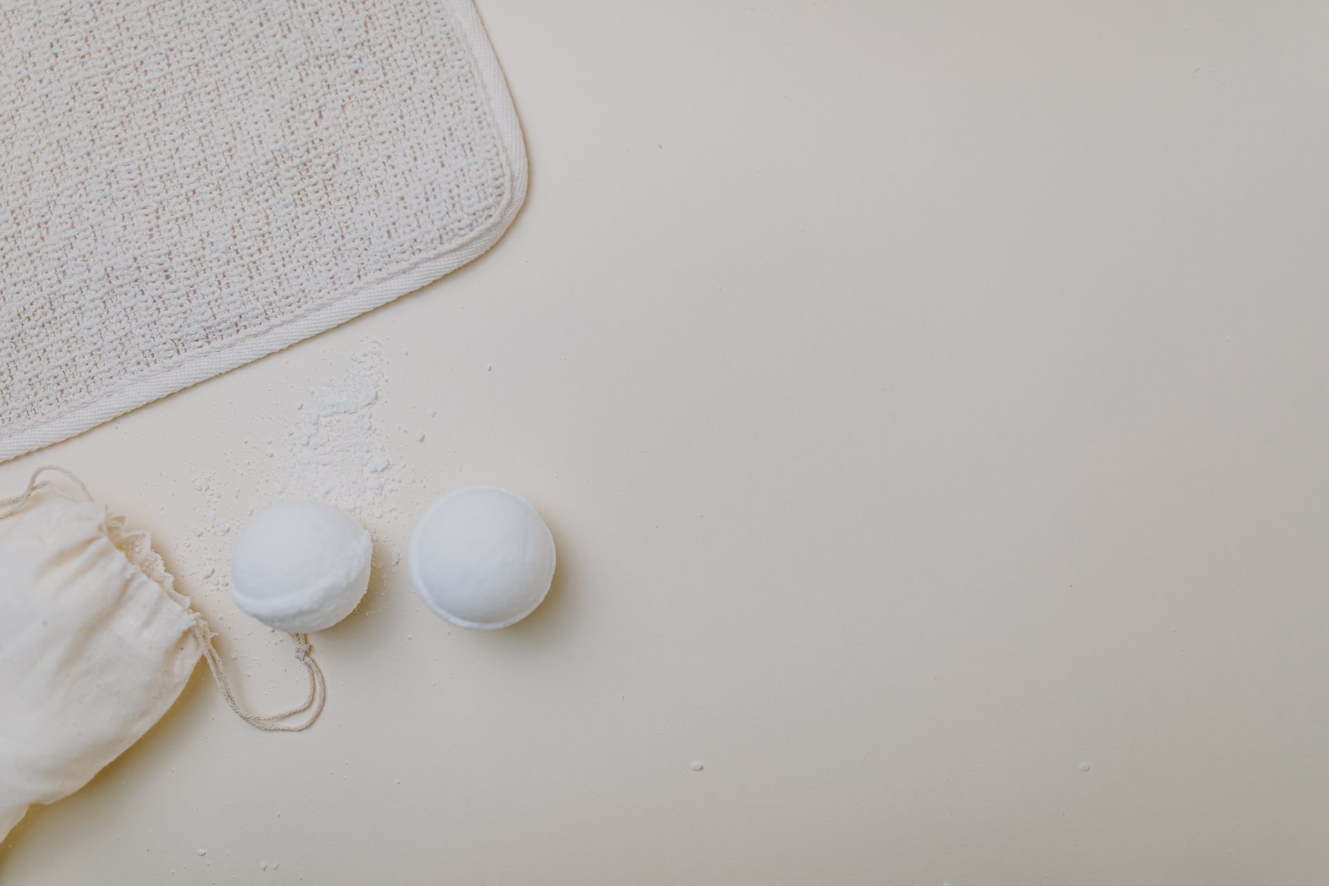 Bath Bombs on White Surface