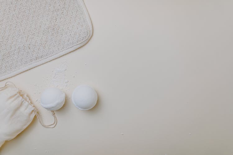 Bath Bombs On White Surface