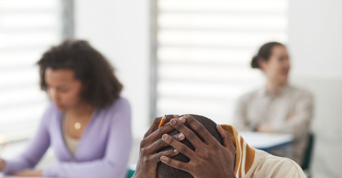 Testee Man Taking an Exam · Free Stock Photo