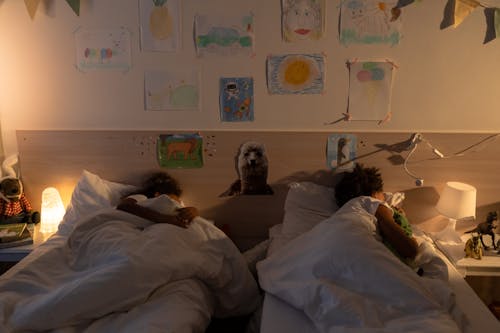 бесплатная Бесплатное стоковое фото с дети, кровать, одеяла Стоковое фото