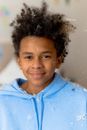 A Boy Hair Full of Pillow Fillings