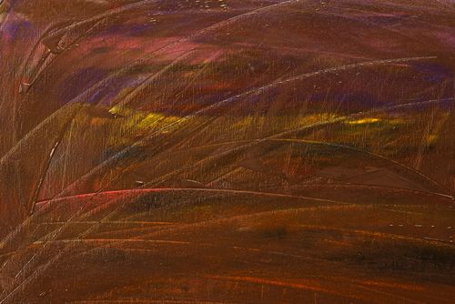 Free Vivid abstract art piece with dynamic, textured brushstrokes and a rich color palette. Stock Photo