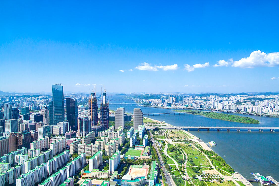 Photograph of a City in South Korea