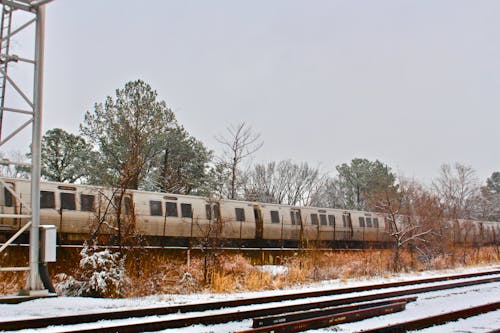 View of a Train in Winter