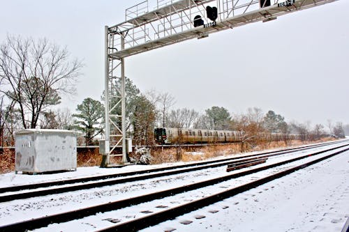交通系統, 冬季, 大雪覆盖 的 免费素材图片