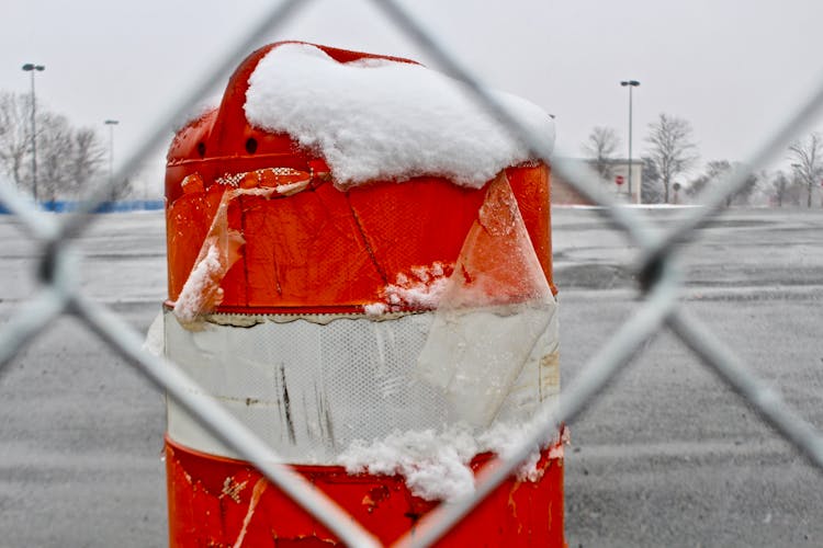 Snow On Bin