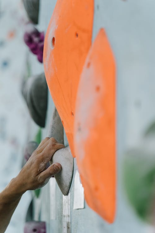 Hand on a Climbing Hold