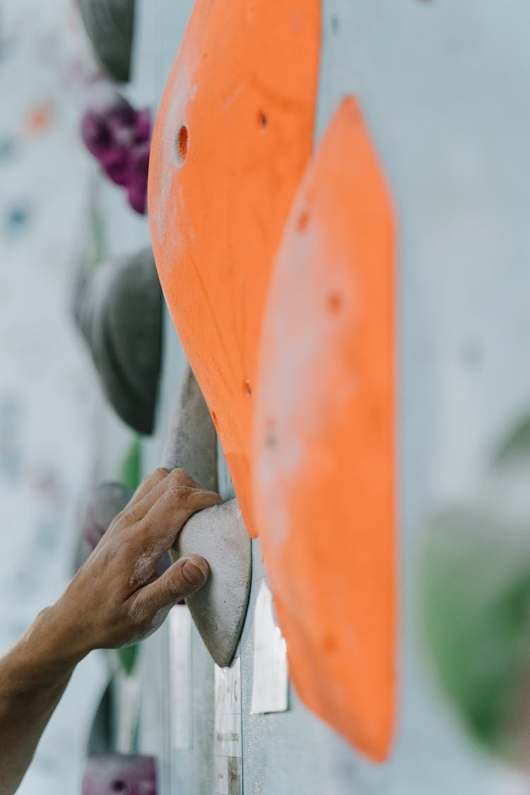 Hand On A Climbing Hold