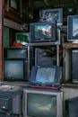 Used Televisions on a Junk Shop