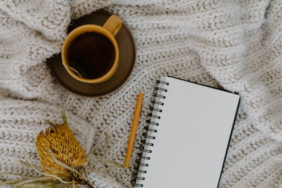 morning routine notebook cozy home lifestyle photo 2