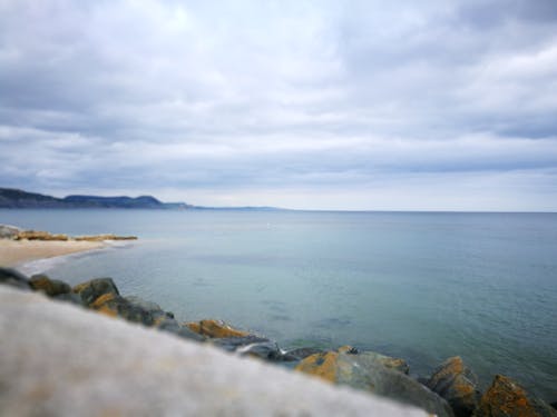 Free stock photo of cloud, coast line, rocks