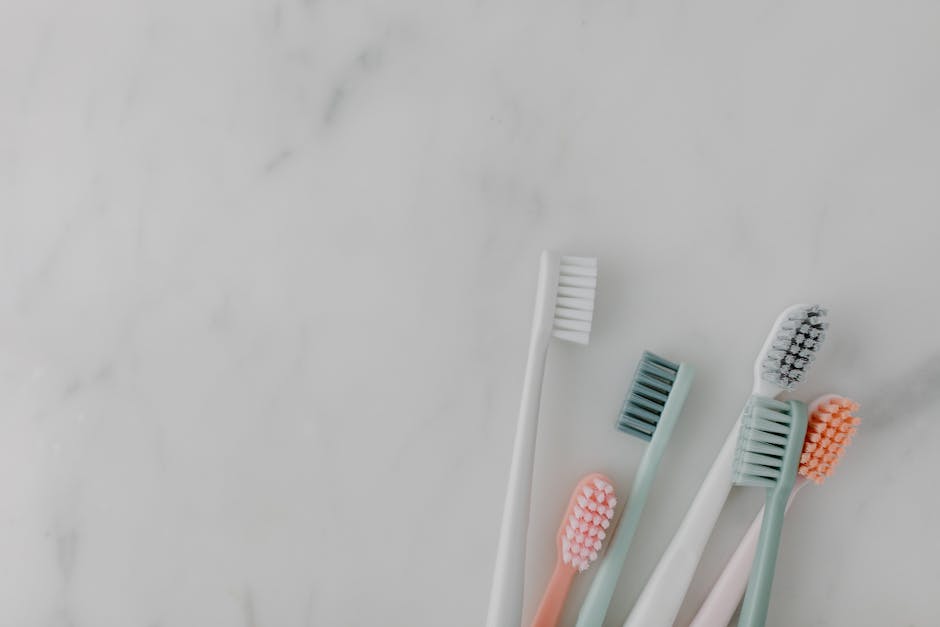 various dental care products including water flossers, electric toothbrushes and interdental brushes - calculus and plaque remover