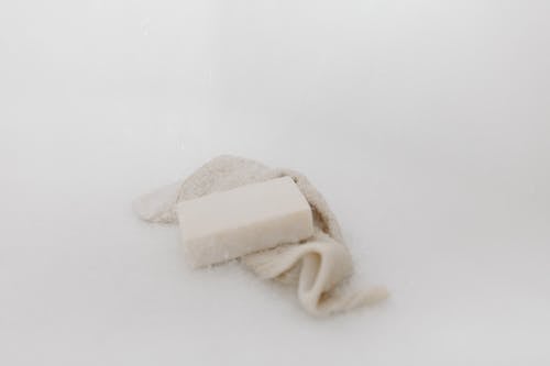 Free Wet Soap On A Cloth Stock Photo