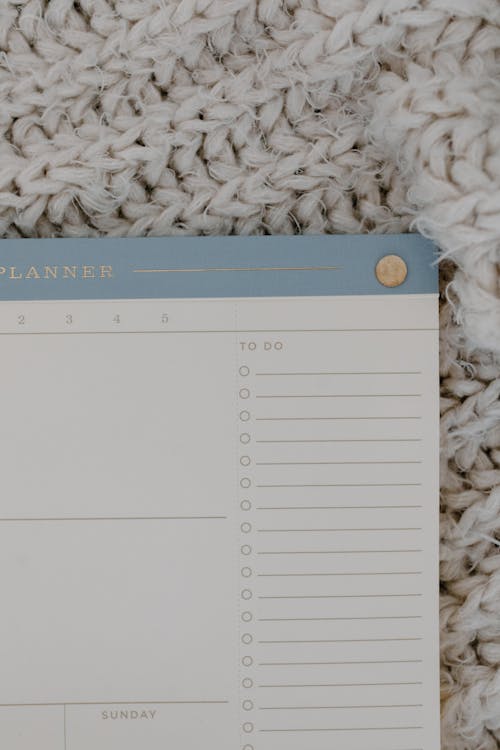 Free Close Up Shot Of Planner Stock Photo
