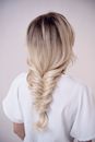 Back View of a Woman with Blonde Hair