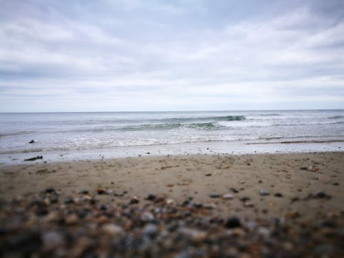 Foto stok gratis awan, gelombang, pantai