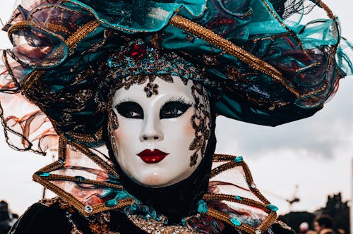 Безкоштовне стокове фото на тему «Анонімний, венеціанський карнавал, впритул»