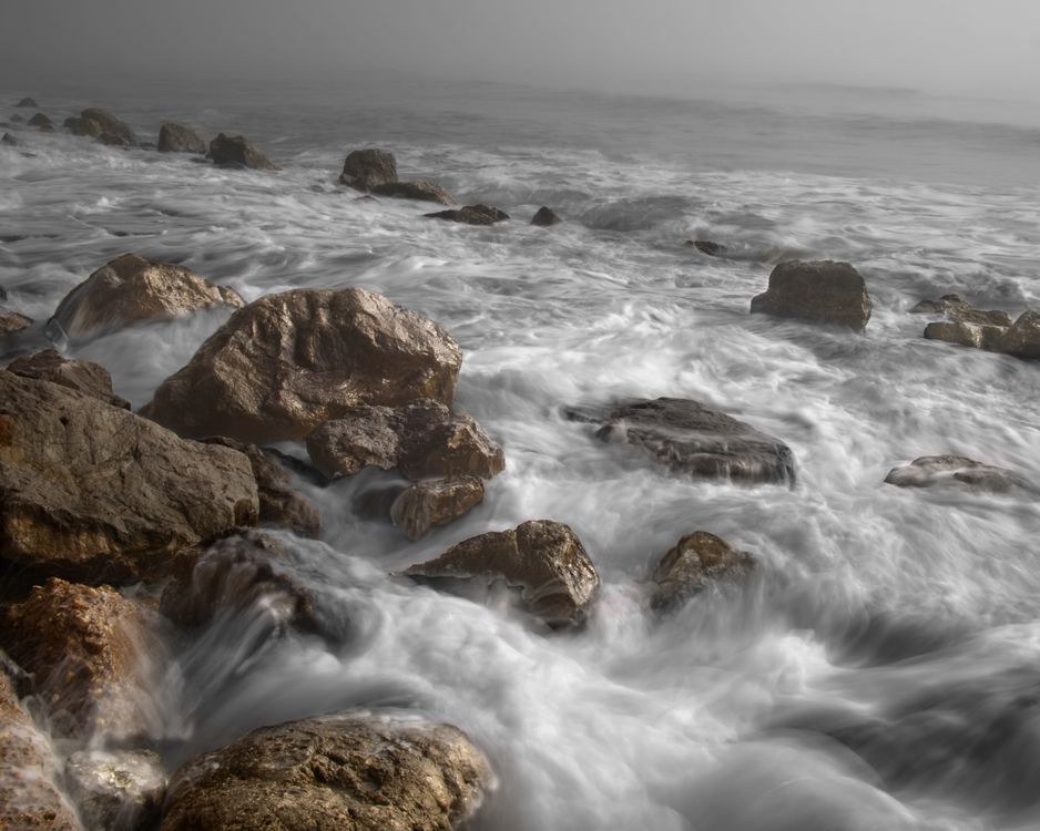 Seascape Rocks Brown Brown Stone on a Sea · Free Stock Photo