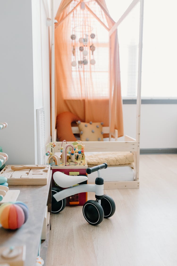 Kid Toys Inside A Playroom