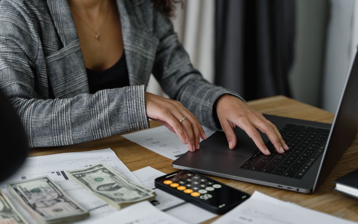 Savings coins stacked on a desk