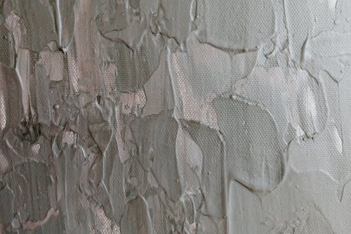 Gray Paint on Canvas