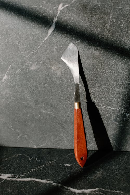 Close Up Shot of a Palette Knife