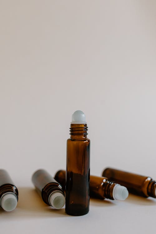 Free Brown Bottles in Close Up Photography Stock Photo