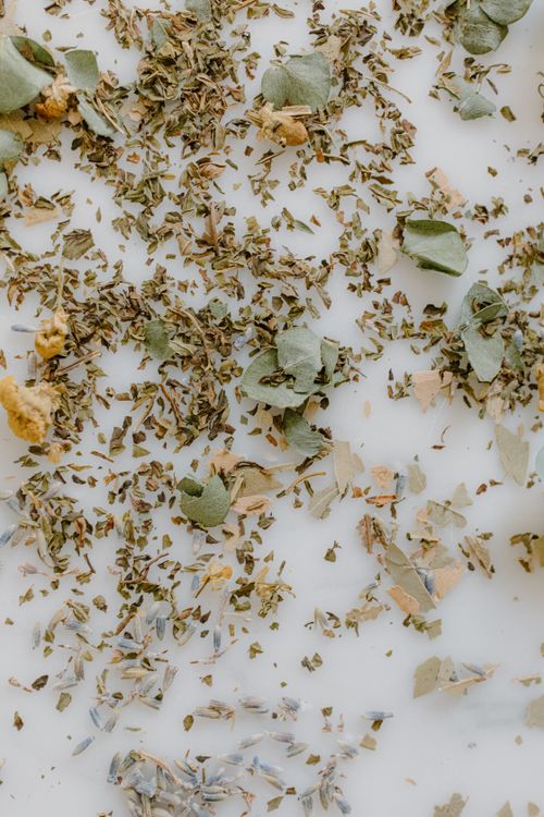 Free Aesthetic arrangement of dried herbs and flowers, perfect for natural remedies and alternative medicine themes. Stock Photo