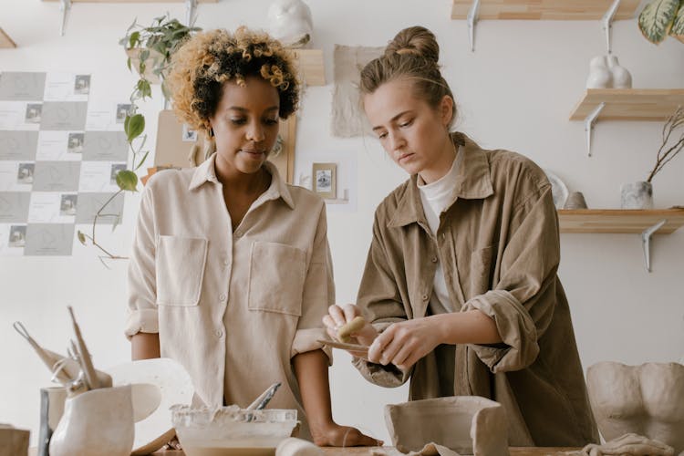 Women Doing Pottery