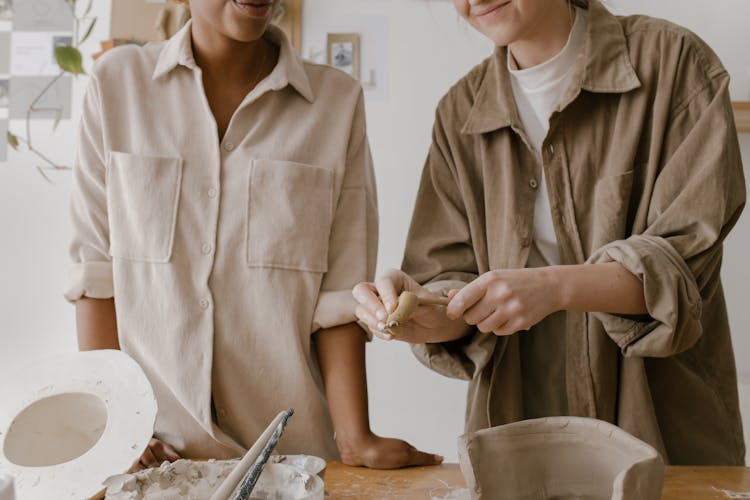 People Doing Pottery