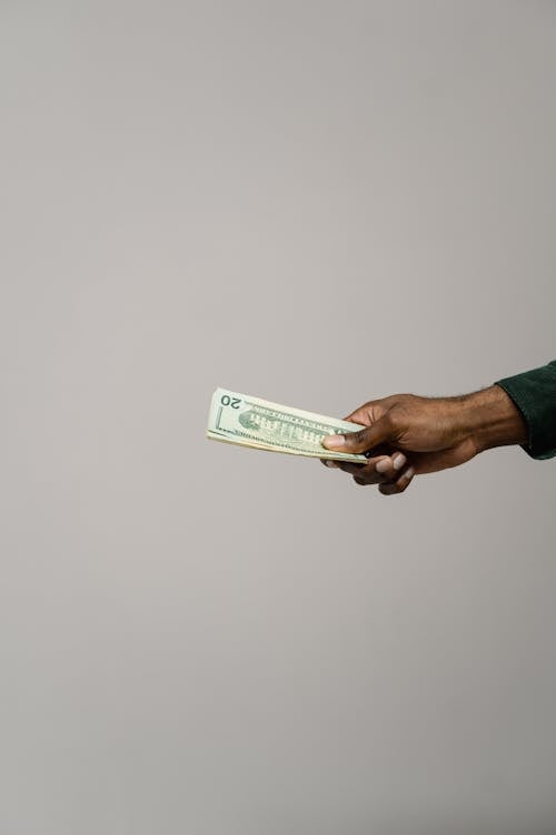 Person Holding Paper Money