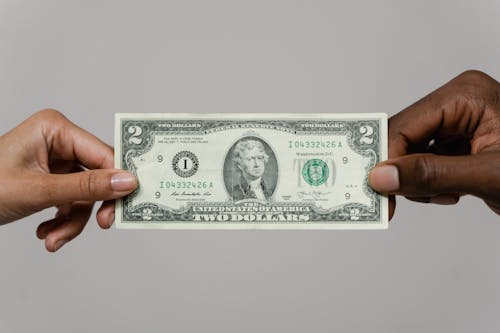 amerikan doları, Beyaz arka plan, dolar içeren Ücretsiz stok fotoğraf