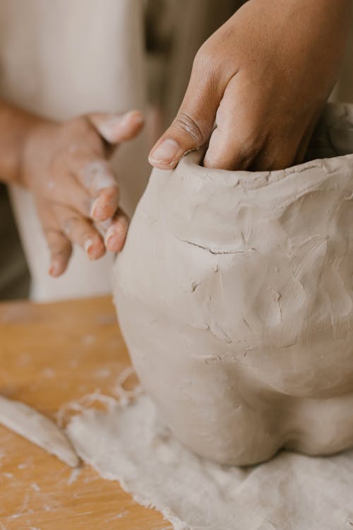 Hands Making a Sculpture 