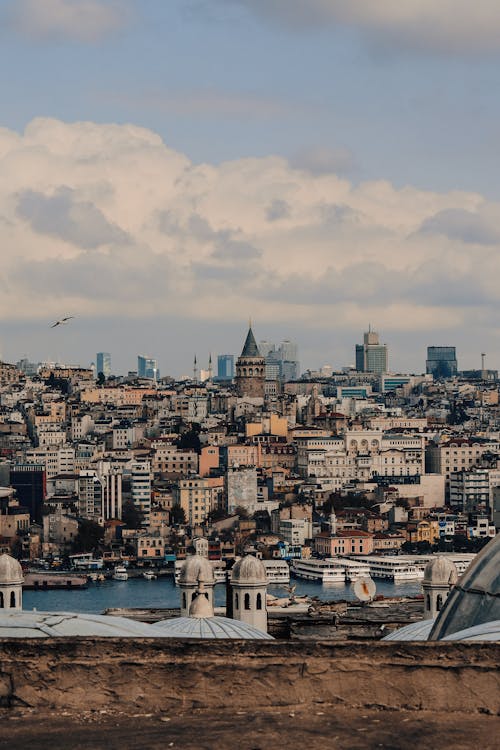 Imagine de stoc gratuită din apă curgătoare, clădiri, fotografiere verticală